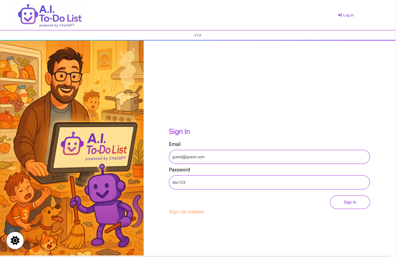 AI Todo List project screenshot
